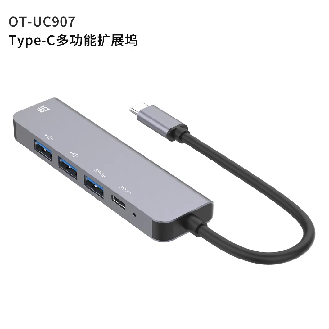 Type-C 4K 5-in-1 Docking Station USB 3 Port 3.0 Hub