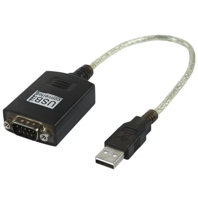 Maßgeschneidertes schwarzes USB2.0-Stecker-auf-dB9-Stecker-Adapterkabel