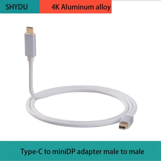 4K*2K USB-C-Typ-zu-Mini-DP-Displayport-Kabel